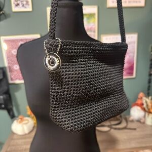 The Sak Small Black Crochet Shoulder Bag 🦄